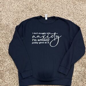 Navy blue sweater, XL